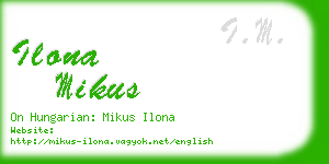 ilona mikus business card